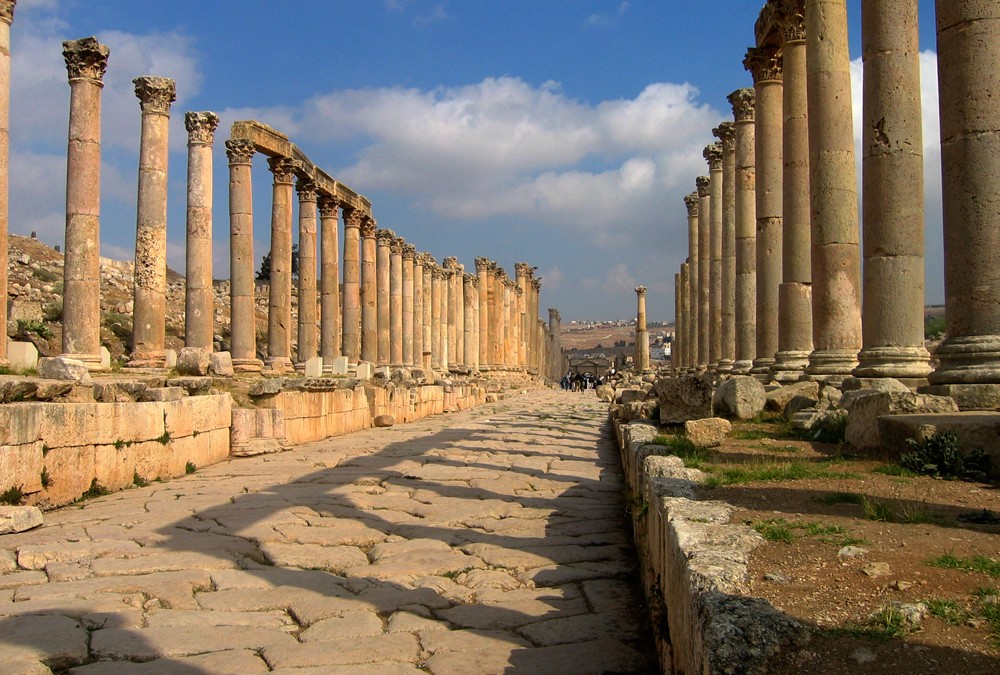 La ciudad romana de Jerash