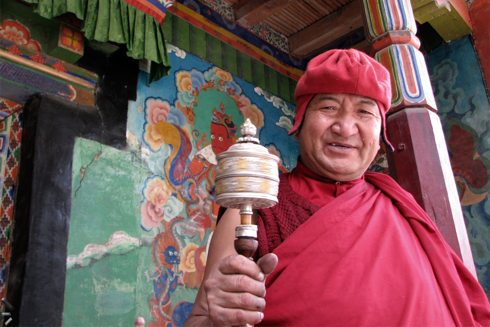 Monje-tibetano-en-Ladakh-India